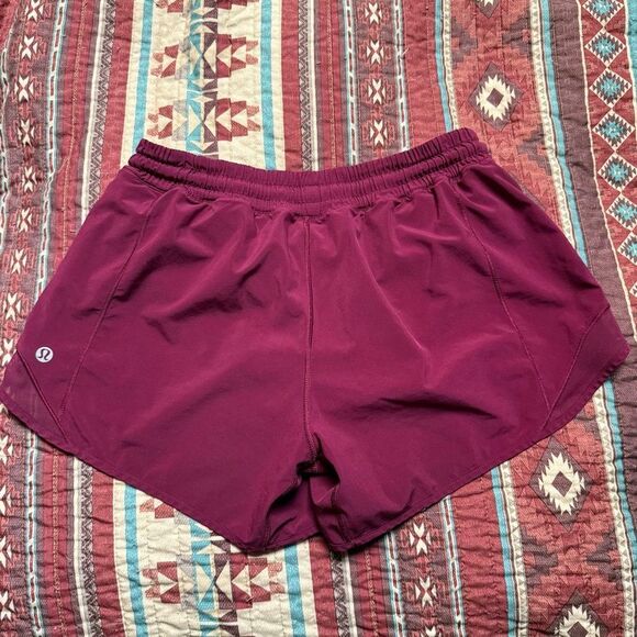 Lululemon Athletica Burgundy Running shorts size 6 - Picture 3 of 6